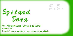 szilard dora business card