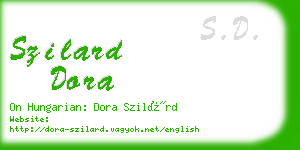 szilard dora business card